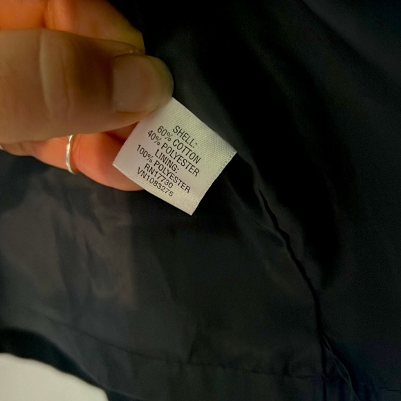 Short Trench Women’s Small Black Pea Coat Waist Length Trench Coat Jacket - Picture 11 of 13